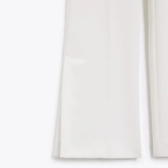 NWT ZARA White High Waist Pants - Picture 8 of 8